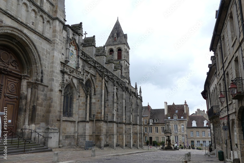 cathedral in Autun during the lockdown 