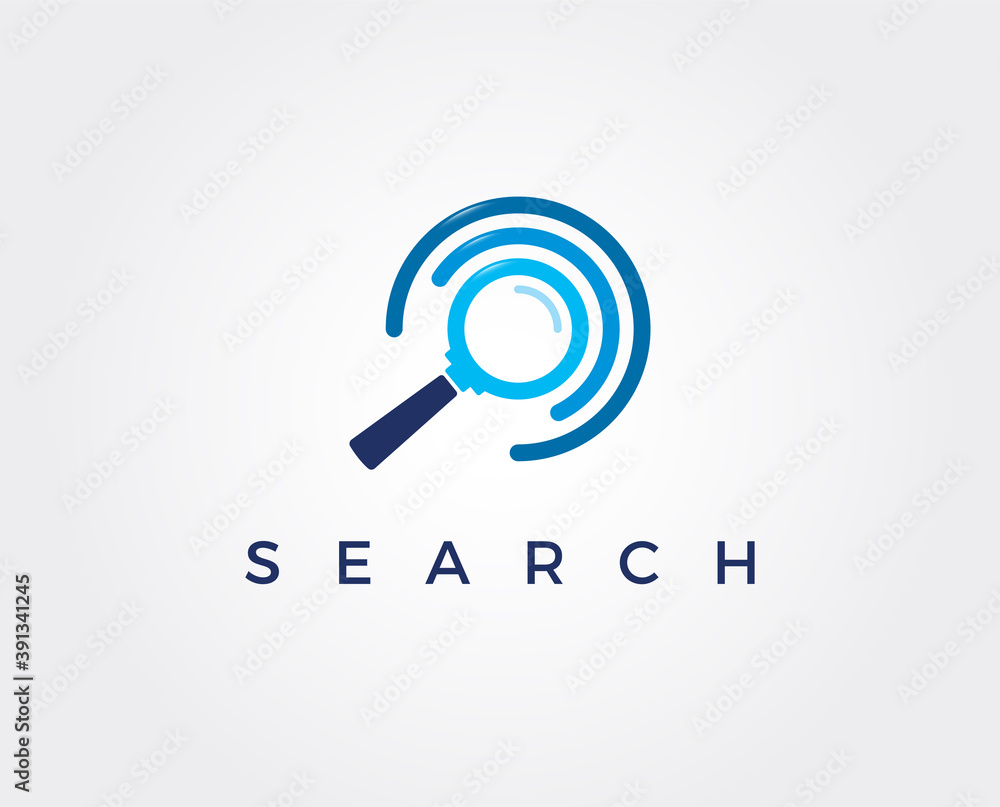 minimal search logo template - vector illustration minimal search logo template - vector illustration