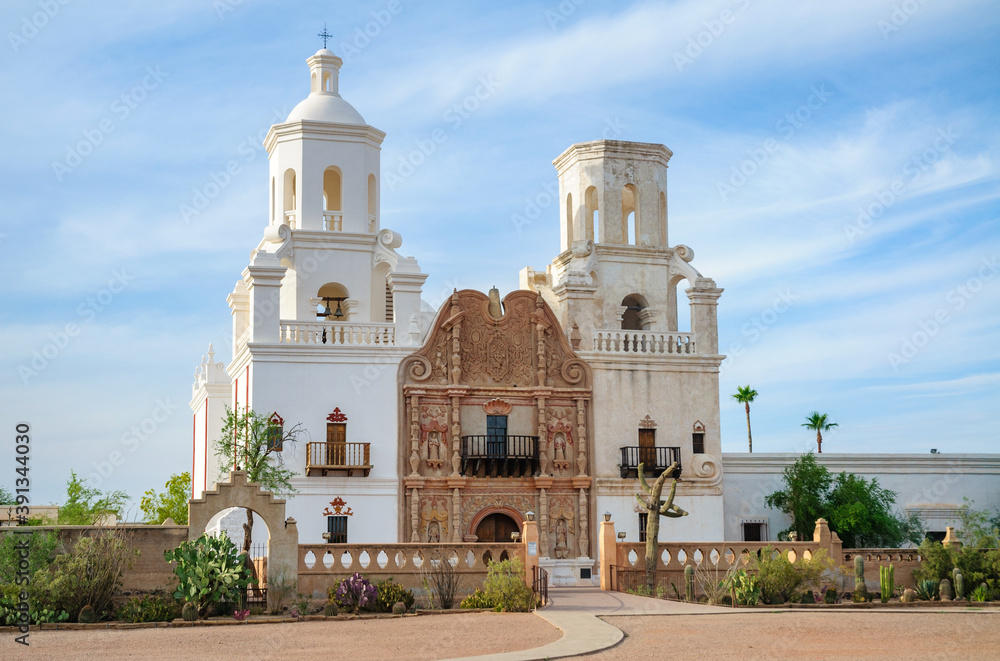 Up Close View of Mission San Xavier del Bac
