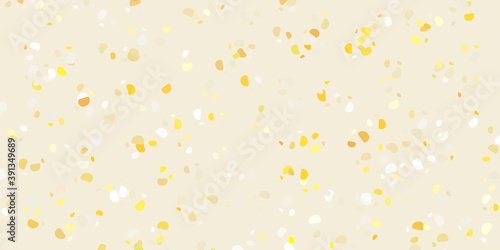 Light orange vector pattern with abstract shapes.