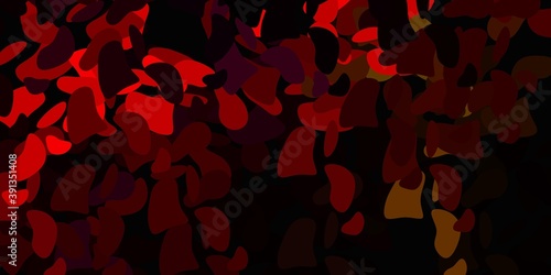 Dark multicolor vector pattern with abstract shapes.