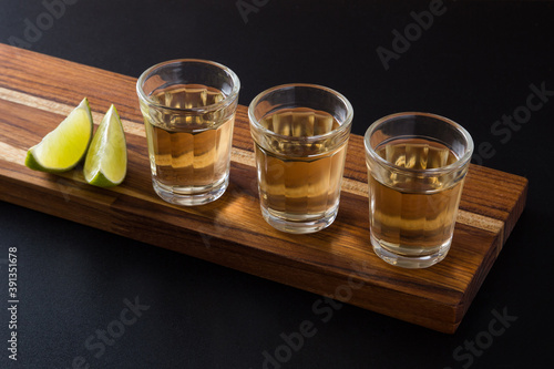 Cup of Cachaça or Pinga, a traditional Brazilian drink made from sugar cane. photo