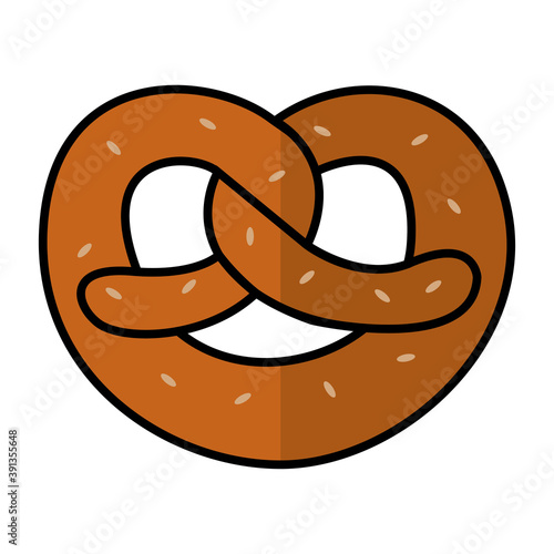 Obraz na płótnie Isolated pretzel october fest germany icon- Vector