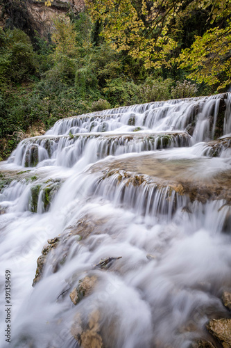 Orbaneja waterfall, Orbaneja del Castillo, Burgos, Spain