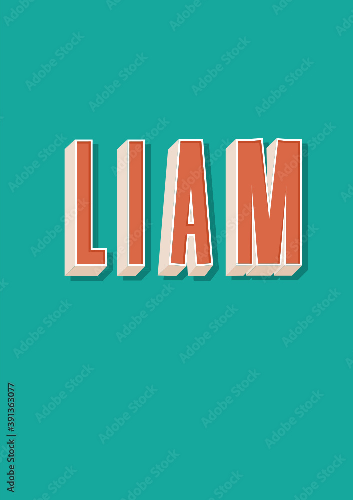 liam 3 d name lettering liam 3 d name lettering