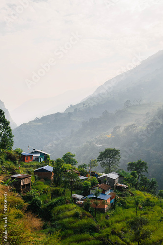 Wallpaper Mural Nepalese village among green forest Torontodigital.ca