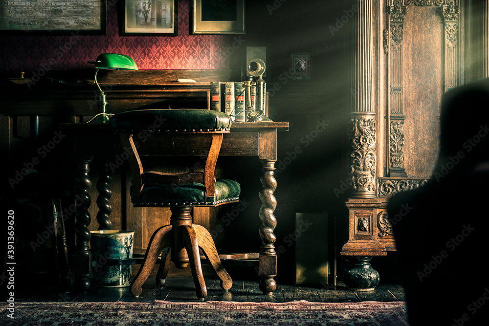 vintage office space Stock Photo Adobe Stock