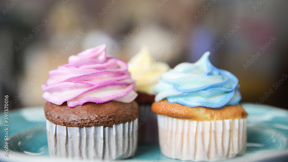 cupcake with pink frosting cupcake with pink frosting