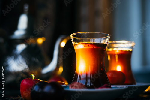 turkish tea still life photo