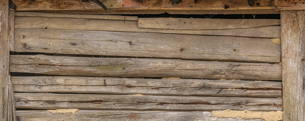 Magnificent background of a textured old wall made of wooden Magnificent background of a textured old wall made of wooden