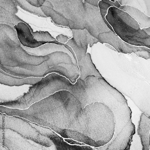 Sky Fashion Image. Space Dyeing Texture. White