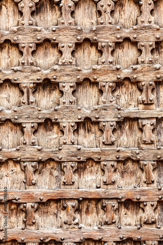 ornate door detail made of wood