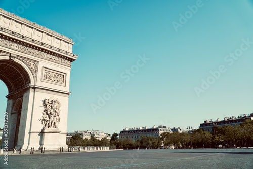 Canvas Print Ville paris vide