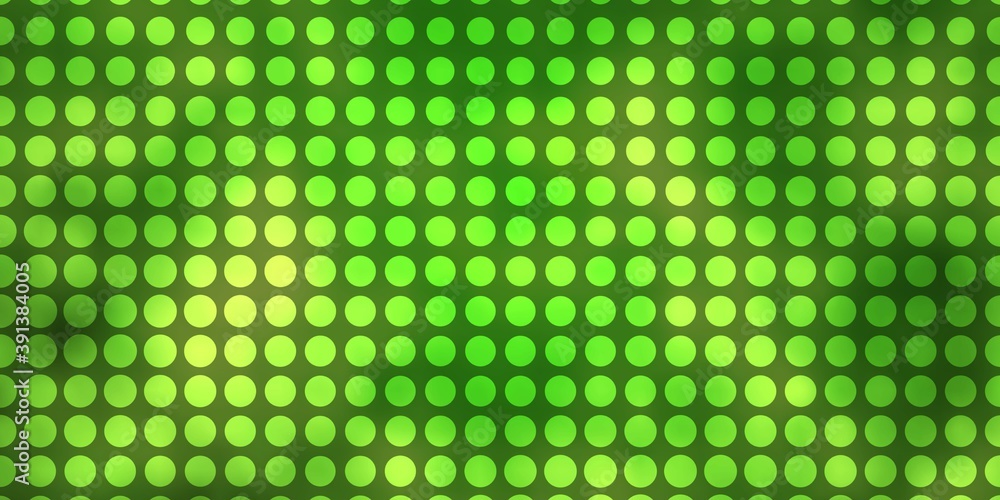 Light Green vector backdrop with circles. Light Green vector backdrop with circles.