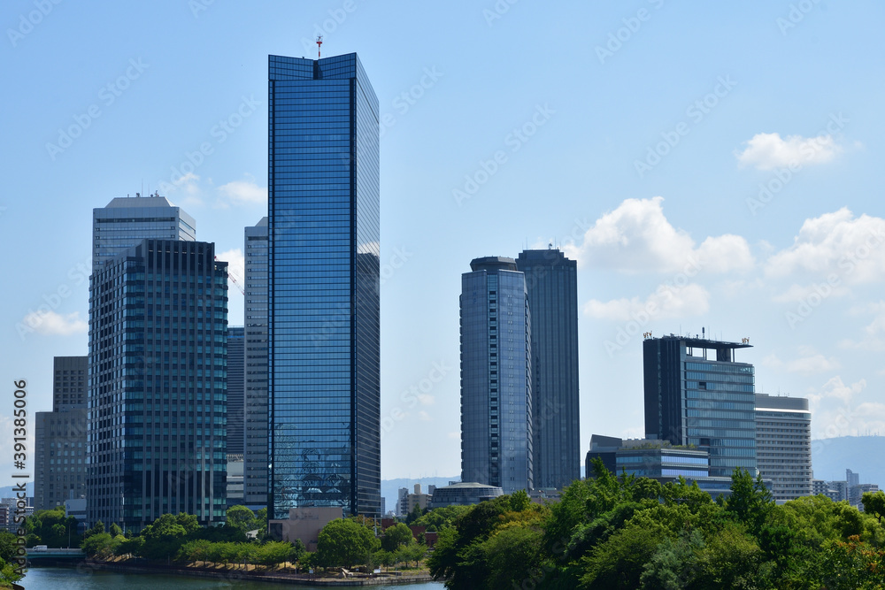 大阪ビジネスパークのビル群 大阪ビジネスパークのビル群