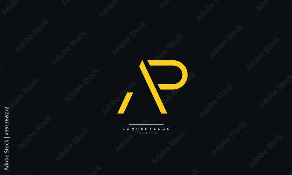 Letter AP Business Logo Design Alphabet Icon Vector Monogram Letter AP Business Logo Design Alphabet Icon Vector Monogram