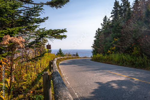 An auto road to the top of Mount Greylock in Massachusetts photo