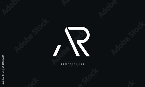 Letter AR Business Logo Design Alphabet Icon Vector Monogram