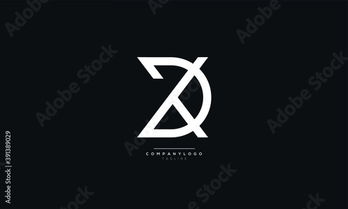Letter DK or KD Business Logo Design Alphabet Icon Vector Monogram