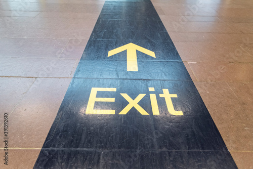 exit track in Arlanda airport Stockholm photo