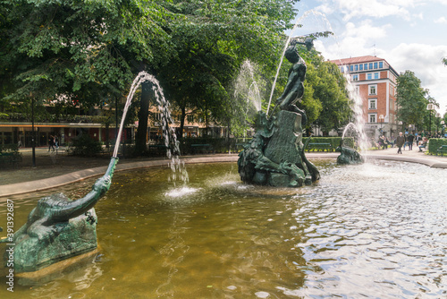 Photography Fountain at Mariatorget in Sodermalm