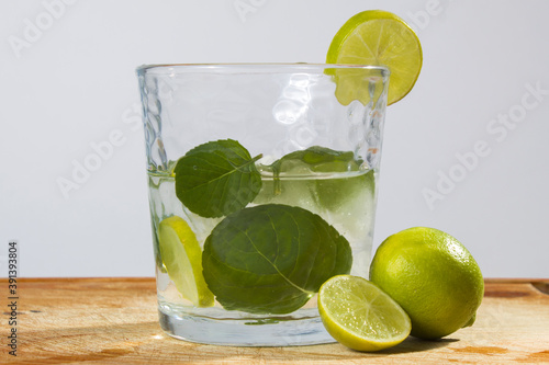mojito cocktail with lime