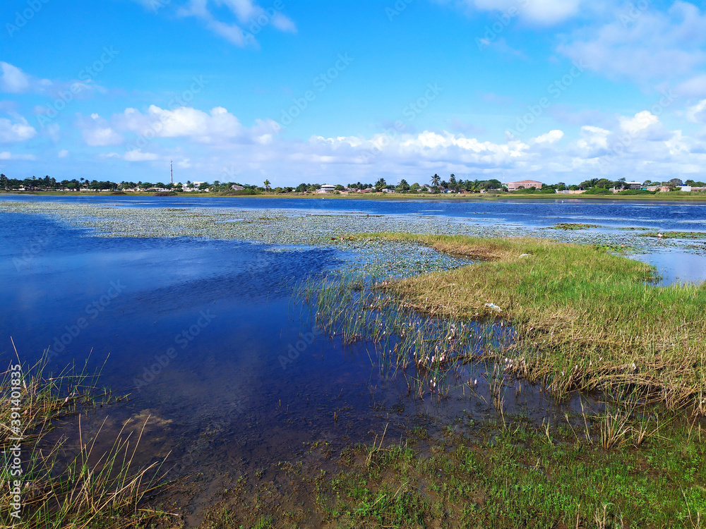 View of the blue lagoon at arempebe beach