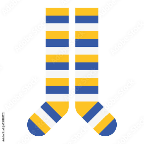 socks pair with colors stripes down symbol