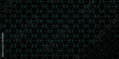 Dark Green vector template with crystals, triangles.