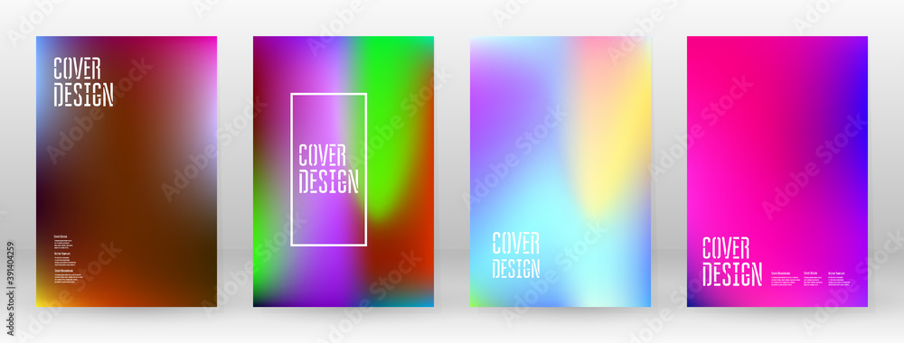 Pastel Soft. Rainbow Gradient Set Color Background