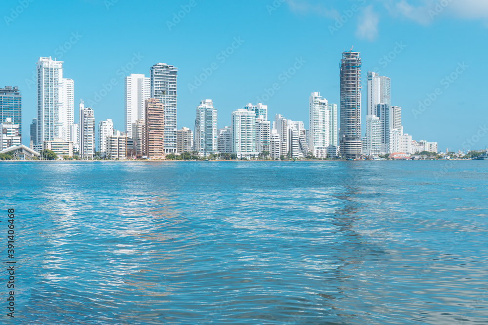 Beautiful view of the city of Cartagena - Colombia