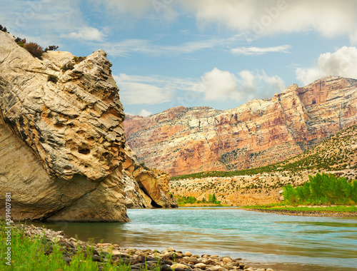 Eroded Landscape Along the Green River Dinosaur National Monument, Utah