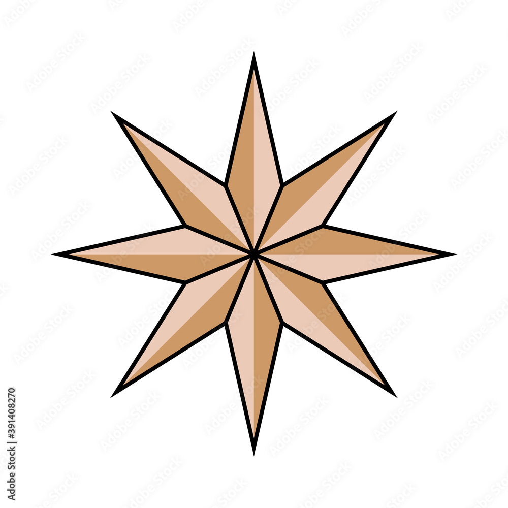 star decoration form isolated icon star decoration form isolated icon
