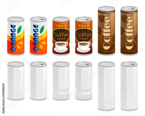 線無しのドリンク缶イラスト2