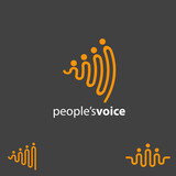 People Voice concept symbol