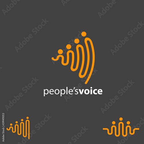 People Voice concept symbol
