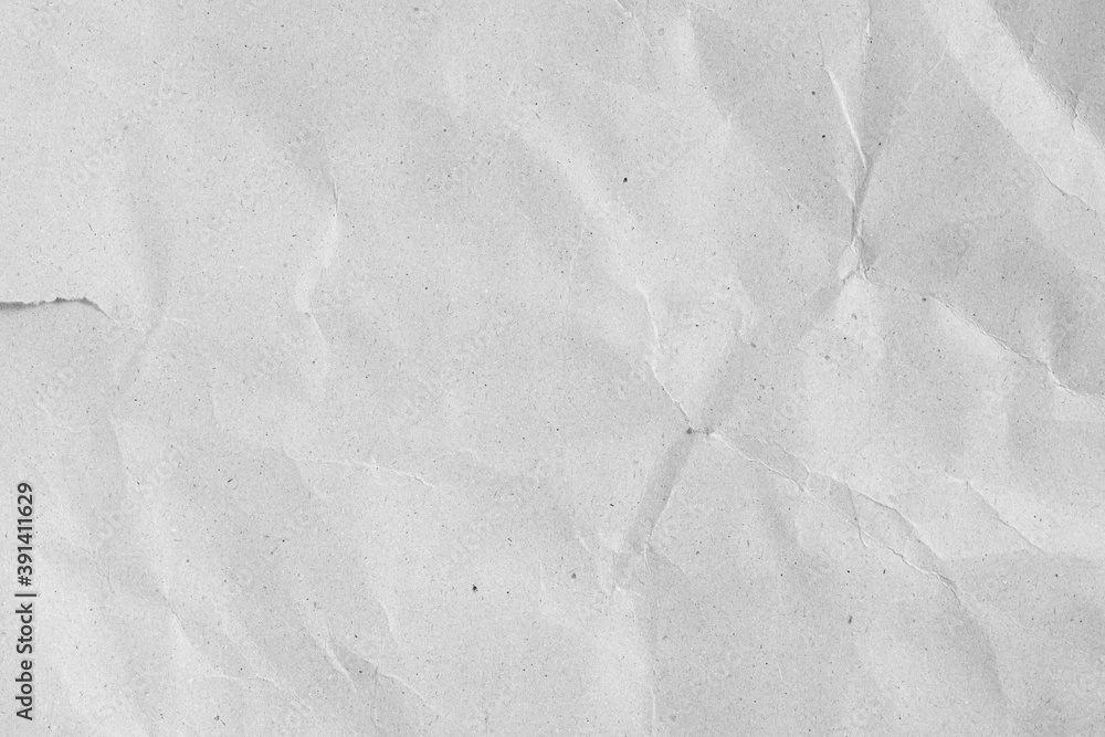 Naklejka premium White clumped Paper texture background, kraft paper horizontal with Unique design of paper, Soft natural style For aesthetic creative design