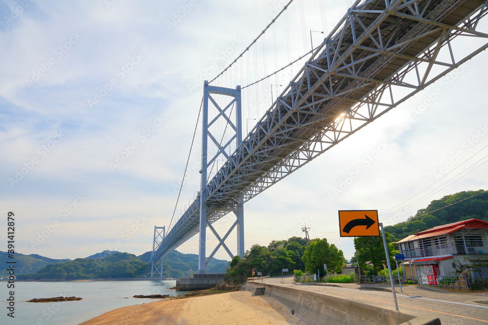 Obraz premium 因島大橋 布刈瀬戸