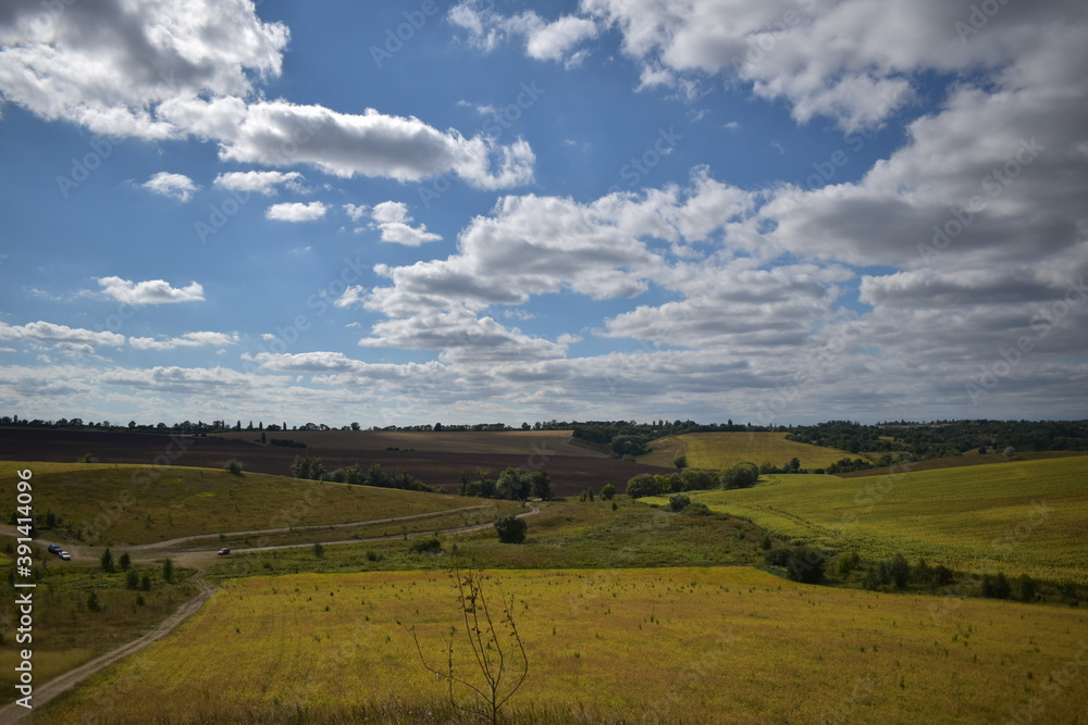 landscape with clouds