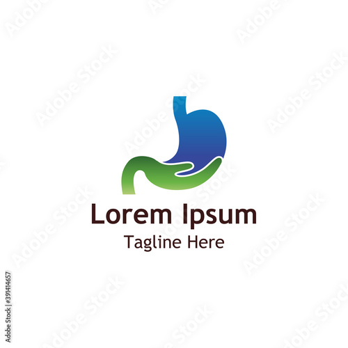 creative stomach care vector logo. Gastroenterology Health Logo vector. good for stomach health care logo concept.