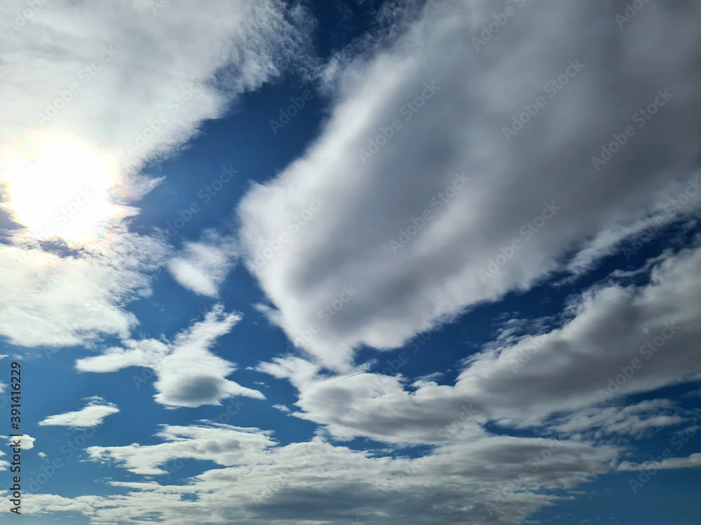 Fototapeta premium Blue sky and white clouds