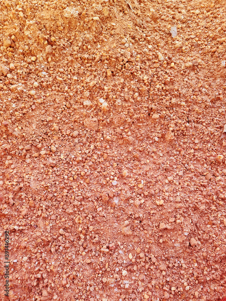 The surface of the ground grained rough The surface of the ground grained rough