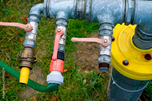 Wallpaper Mural Polish water pipe with three outlets. Torontodigital.ca