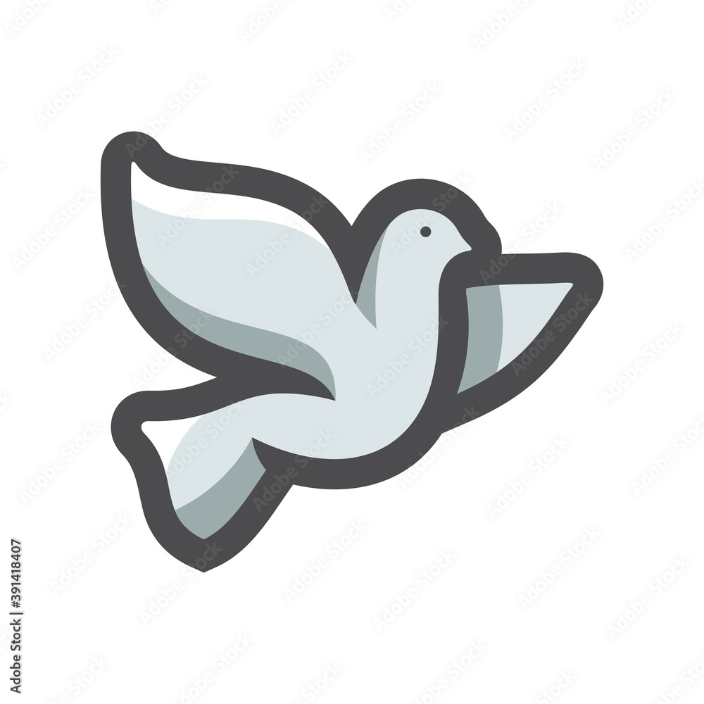 Dove of Peace Vector icon Cartoon illustration Dove of Peace Vector icon Cartoon illustration
