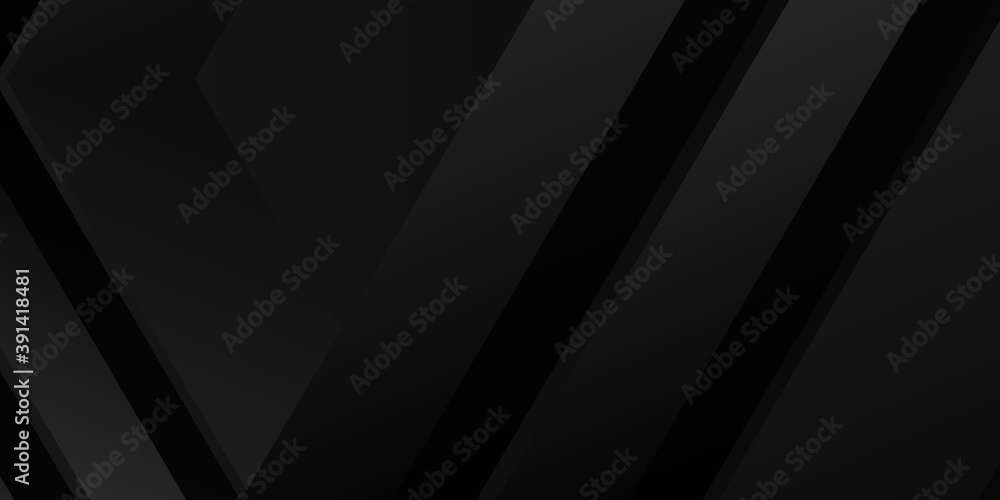 Dark black abstract presentation background with arrow and grey stripes Dark black abstract presentation background with arrow and grey stripes