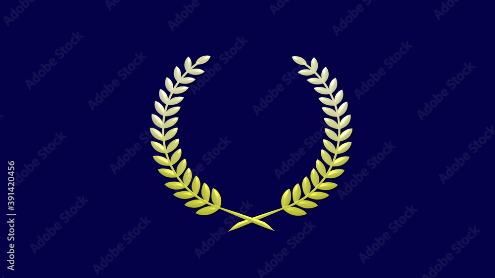 Amazing yellow gradient 3d wheat icon on blue dark background, Best wheat icon Amazing yellow gradient 3d wheat icon on blue dark background, Best wheat icon