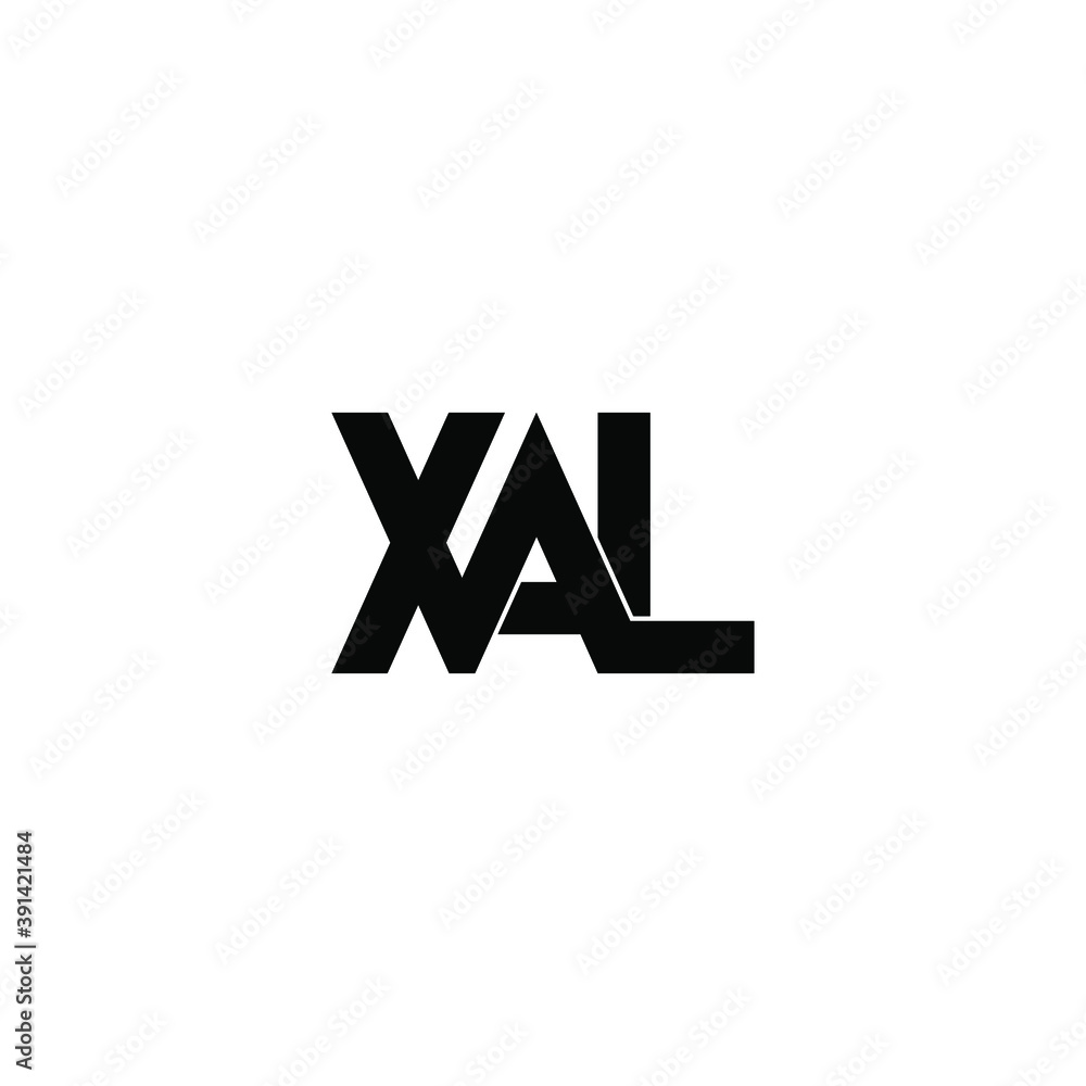 xal letter original monogram logo design xal letter original monogram logo design