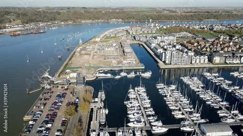 Chatham Maritime Marina and river Medway Kent UK photo