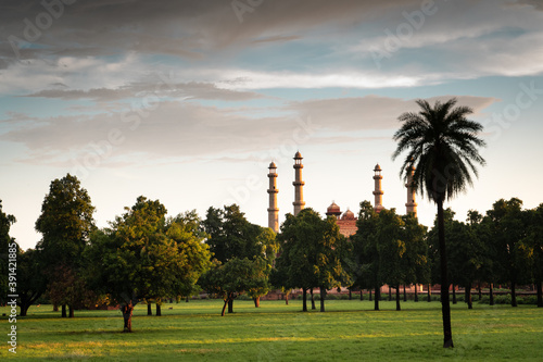 Tomb of Akbar the Great at Sikandra Fort in Agra photo