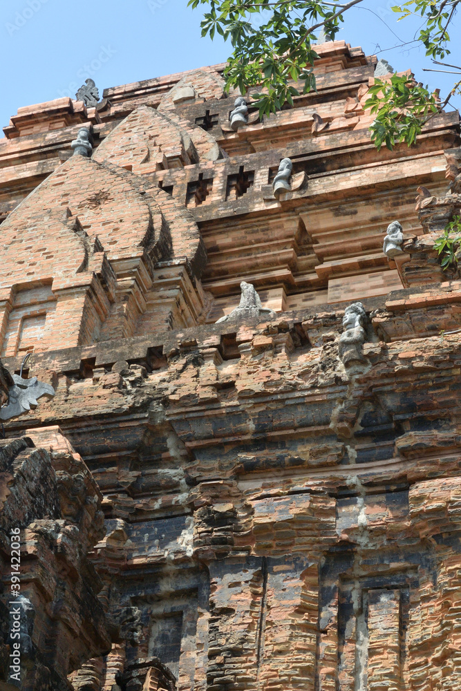 Fototapeta premium Temple complex Ponagar of the medieval Champa state in Nha Trang city Vietnam